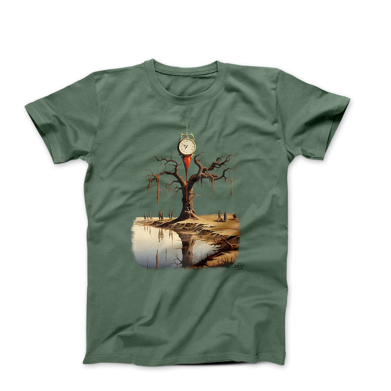 Dali Time Didn't Melt...We Did Artwork T-shirt - Greatest Artists - Harvey Ltd