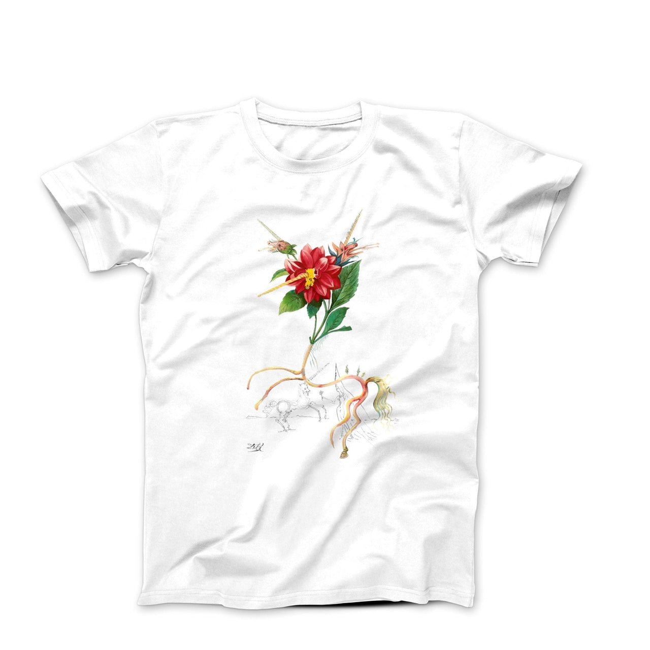 Dali Unicornis Artwork T-shirt - Greatest Artists - Harvey Ltd