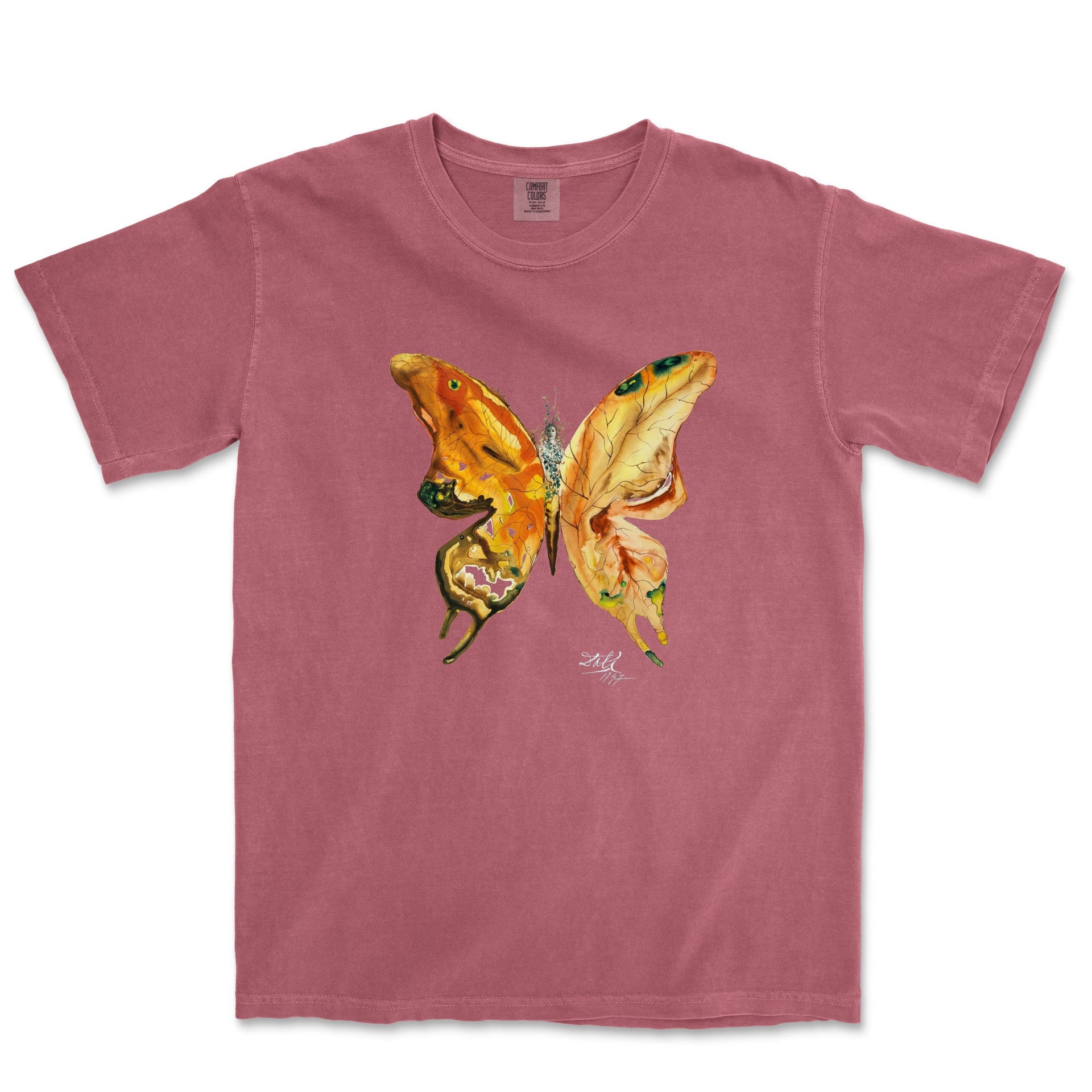Dali Venus Butterfly Garment - Dyed T-shirt - Greatest Artists - Harvey Ltd