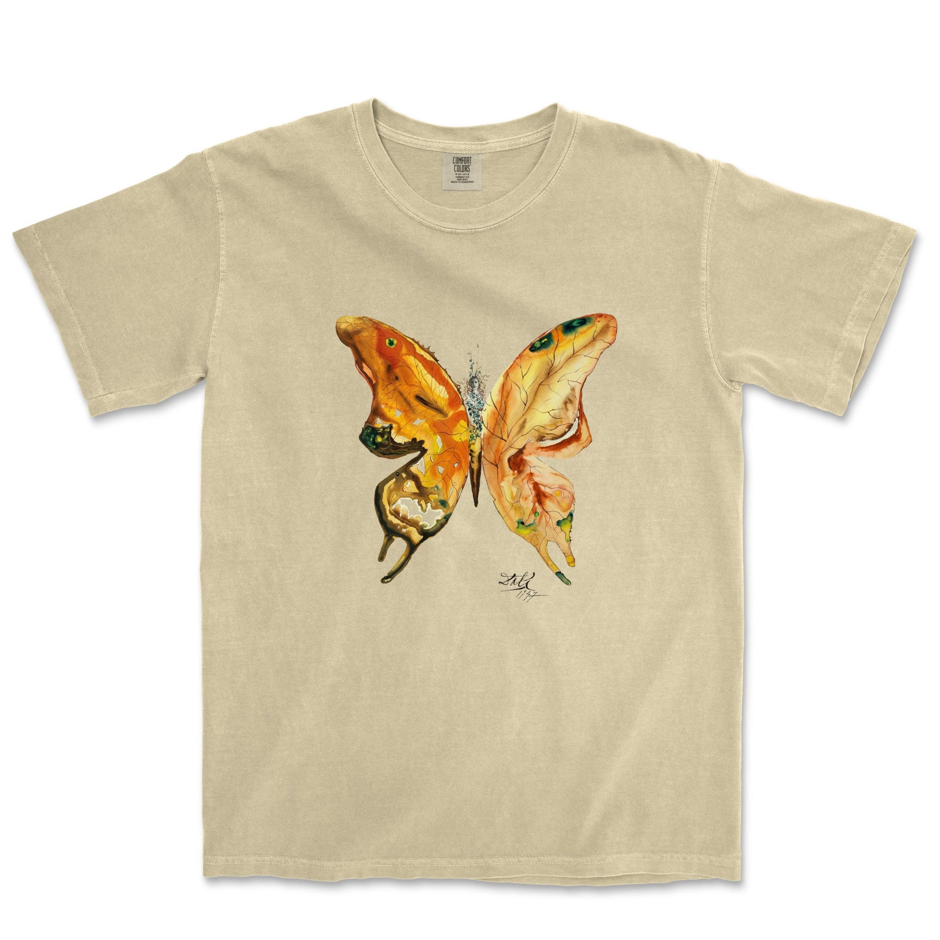Dali Venus Butterfly Garment - Dyed T-shirt - Greatest Artists - Harvey Ltd