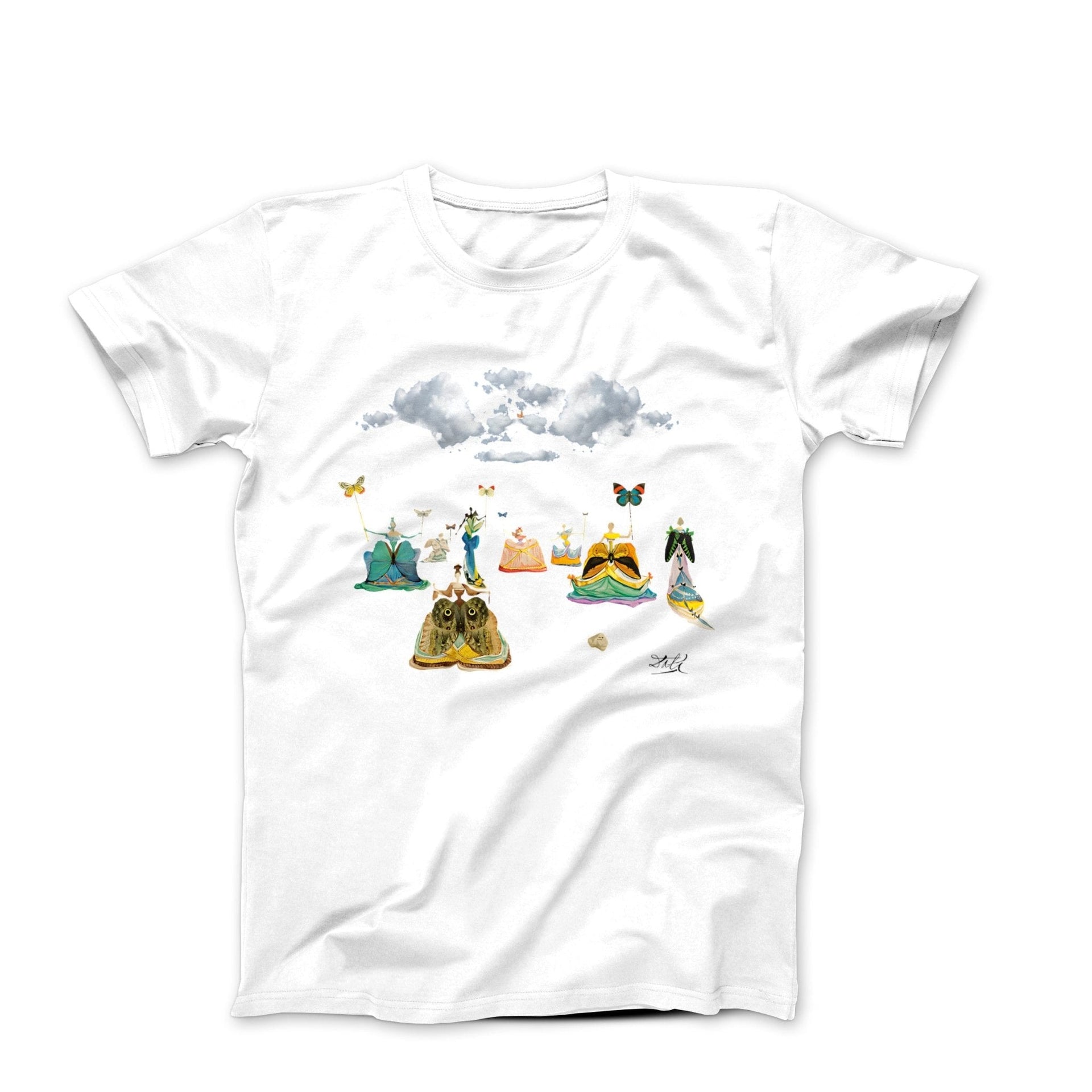 Dali Women With Butterflies (1976) Art T-shirt - Greatest Artists - Harvey Ltd
