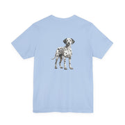 Dalmatian Illustration Front & Back Printed T-shirt - Pets & Animals - Harvey Ltd