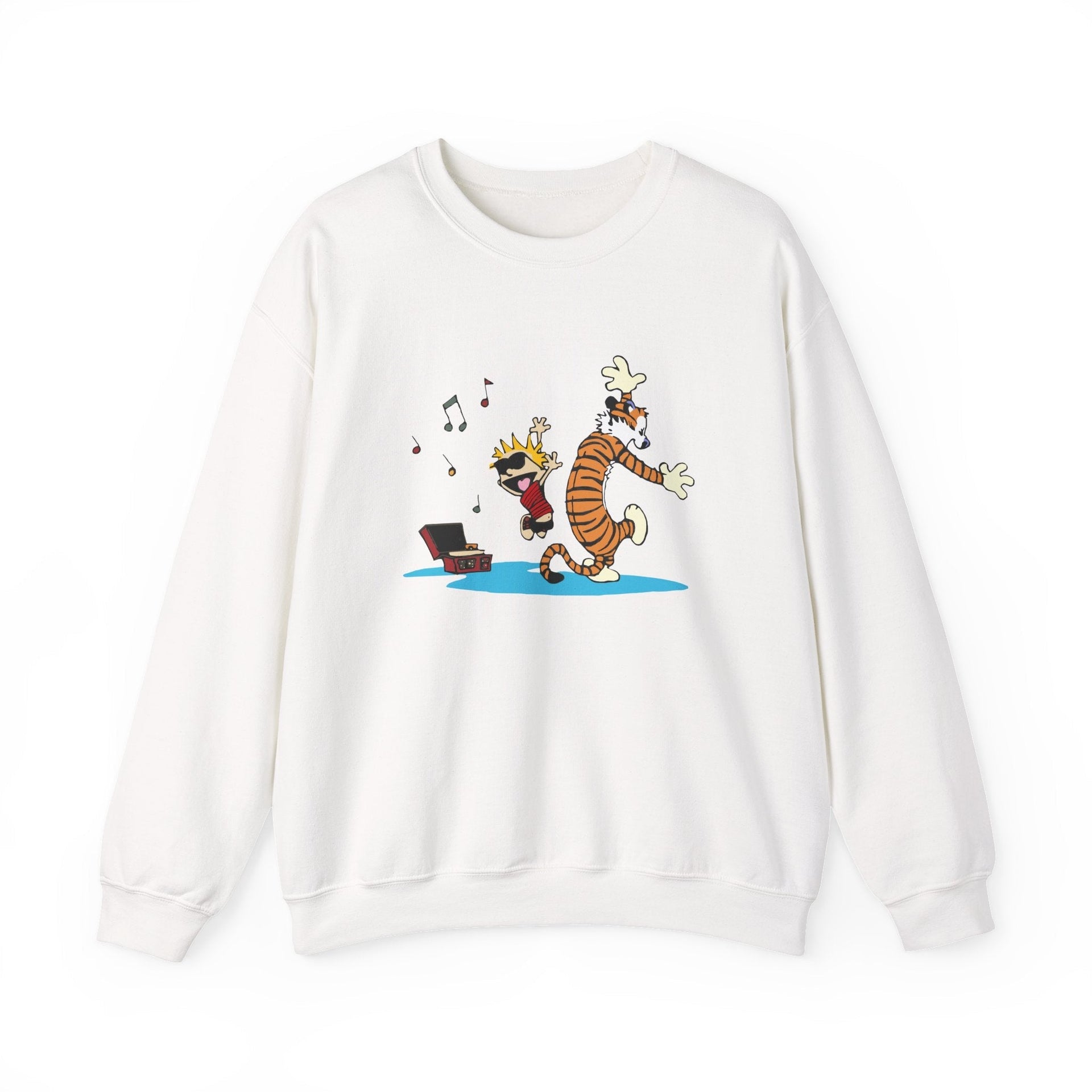 Dancing to Music Illustration Sweatshirt - Comics, Movies & Music - Harvey Ltd
