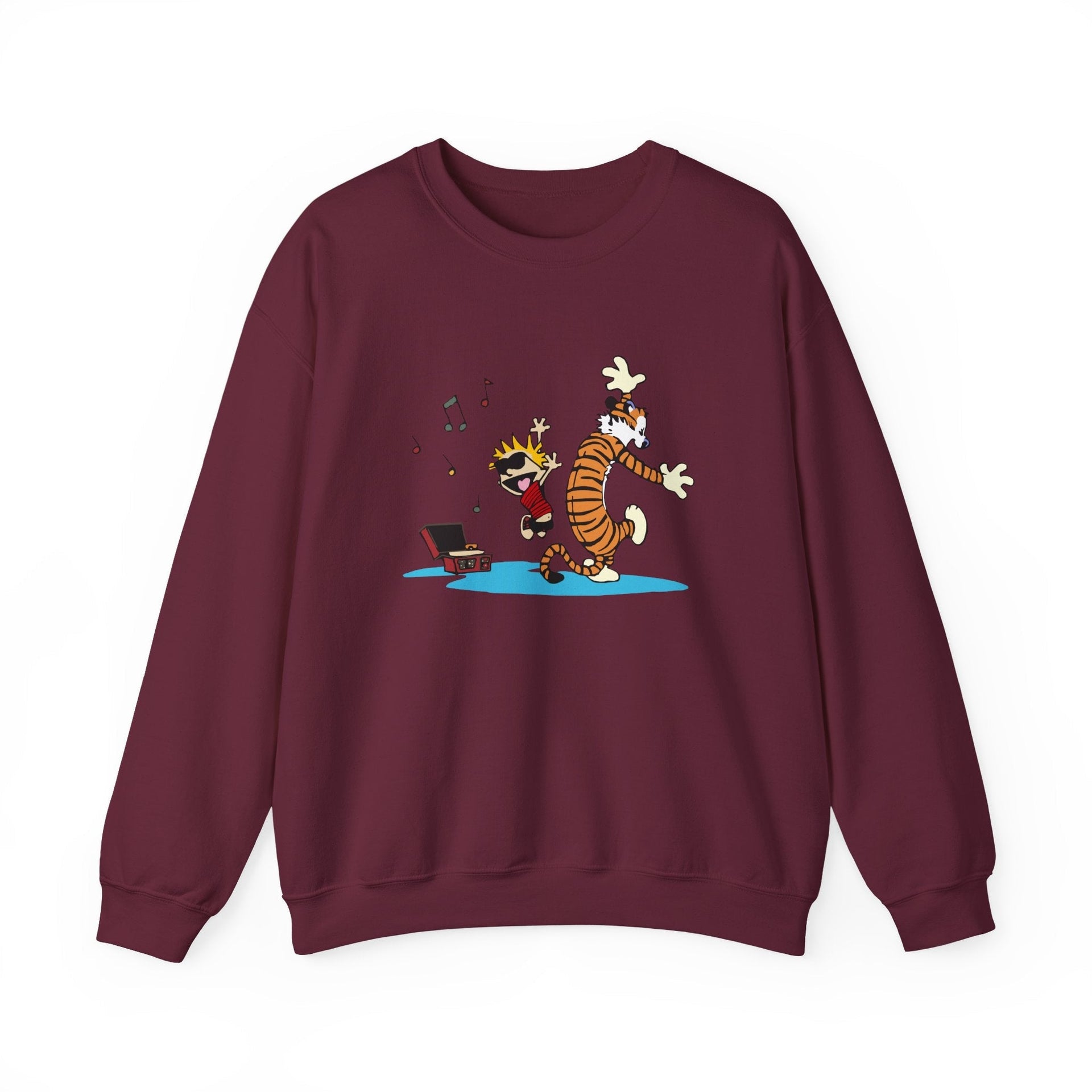 Dancing to Music Illustration Sweatshirt - Comics, Movies & Music - Harvey Ltd