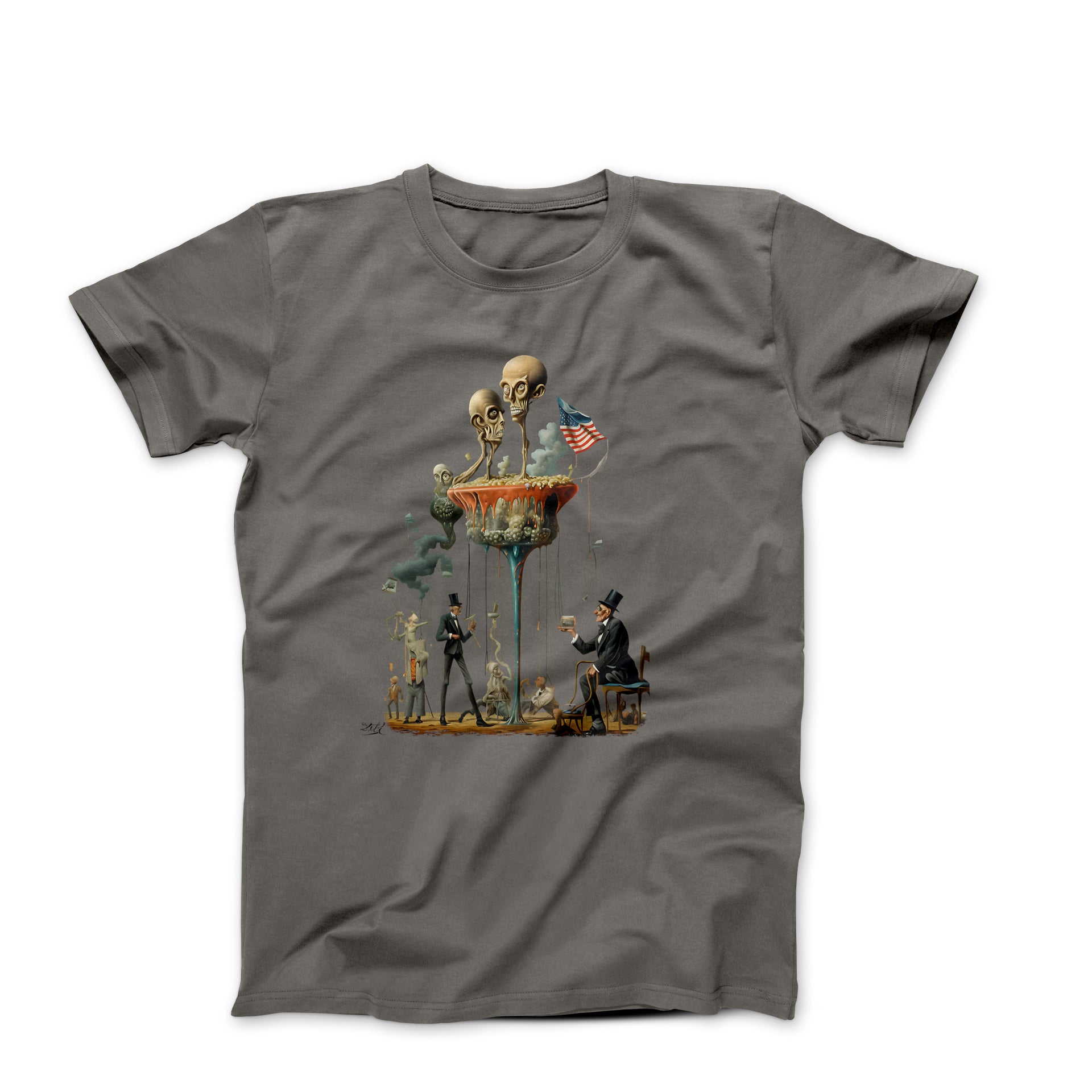 Dali The American Dream II (1969) Artwork T-shirt - Greatest Artists - Harvey Ltd