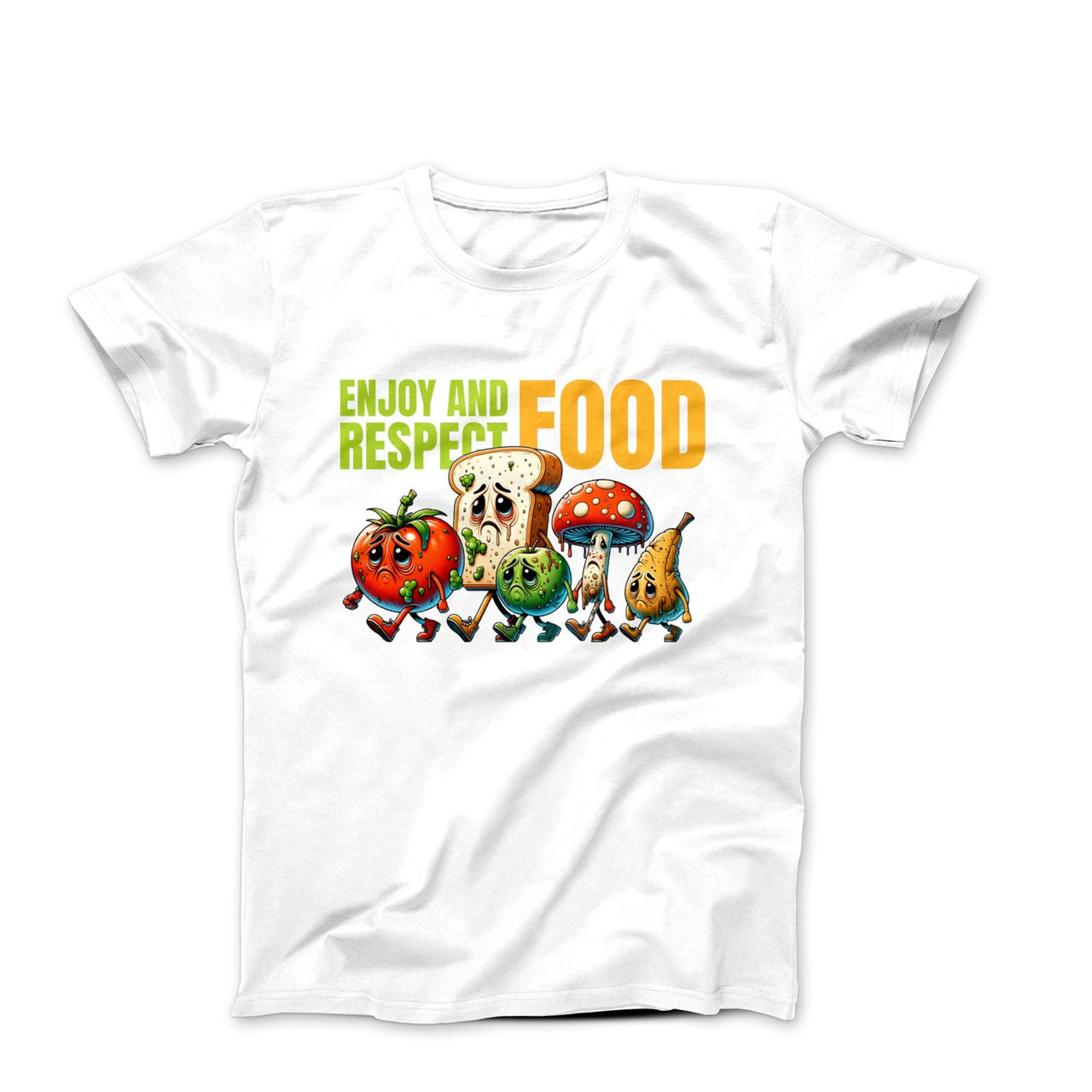 Enjoy & Respect Food Illustration T-shirt - Plants, Garden & Food - Harvey Ltd