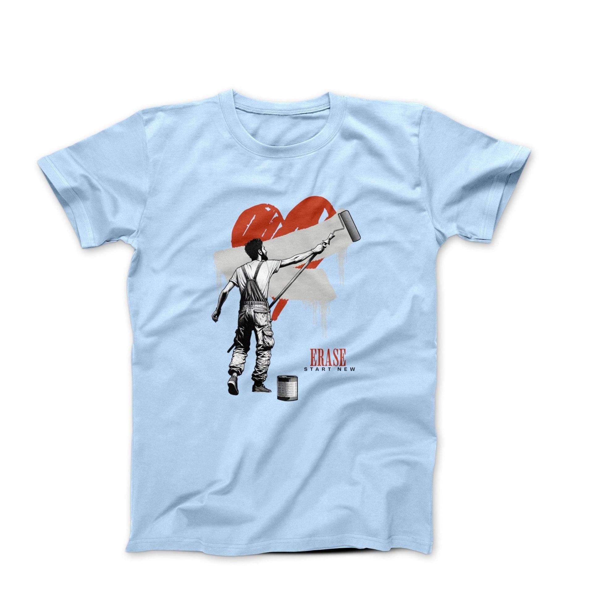 Erase, Start New Digital Illustration T-shirt - Relationships & Well - Being - Harvey Ltd