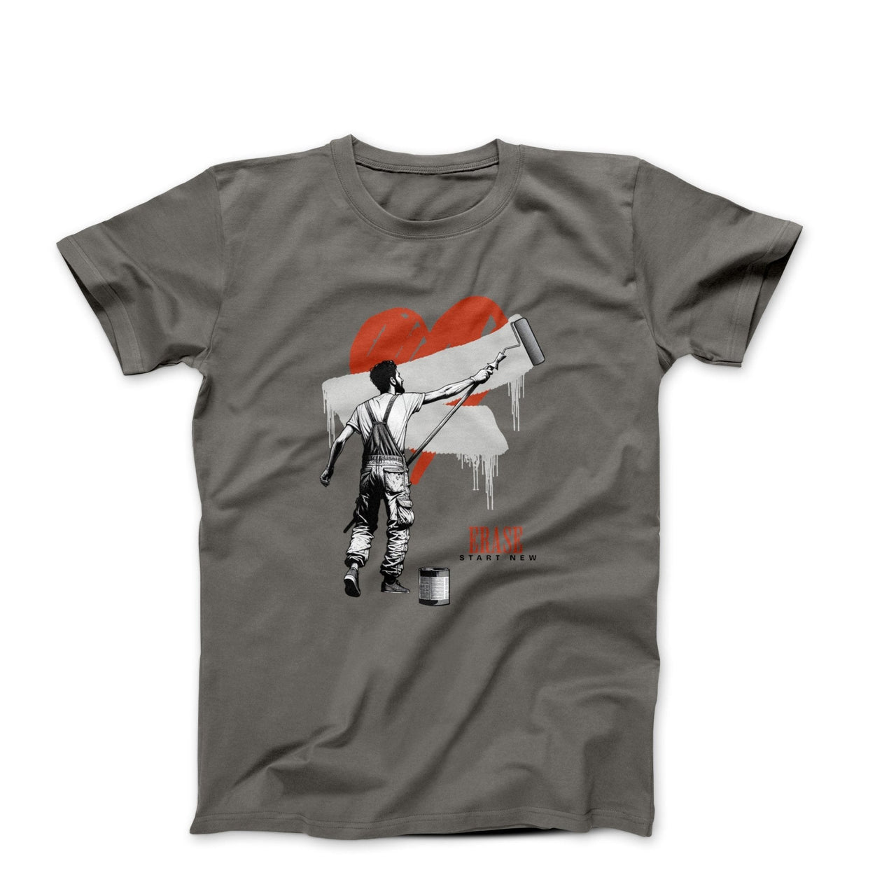 Erase, Start New Digital Illustration T-shirt - Relationships & Well - Being - Harvey Ltd
