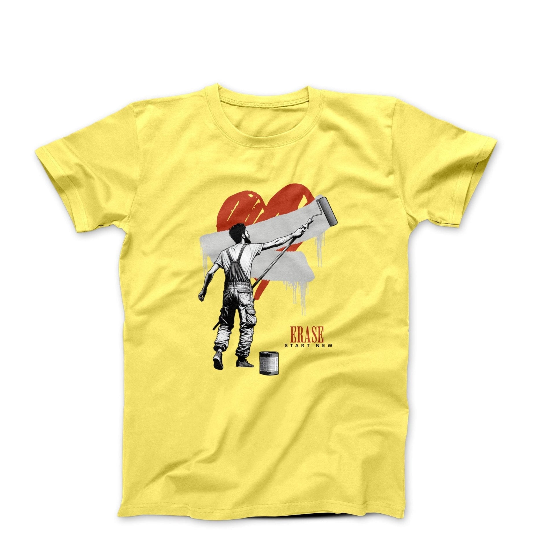 Erase, Start New Digital Illustration T-shirt - Relationships & Well - Being - Harvey Ltd