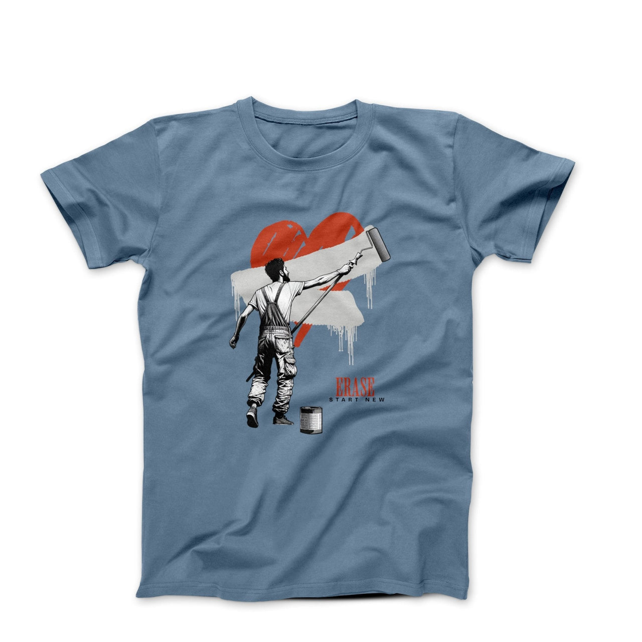 Erase, Start New Digital Illustration T-shirt - Relationships & Well - Being - Harvey Ltd
