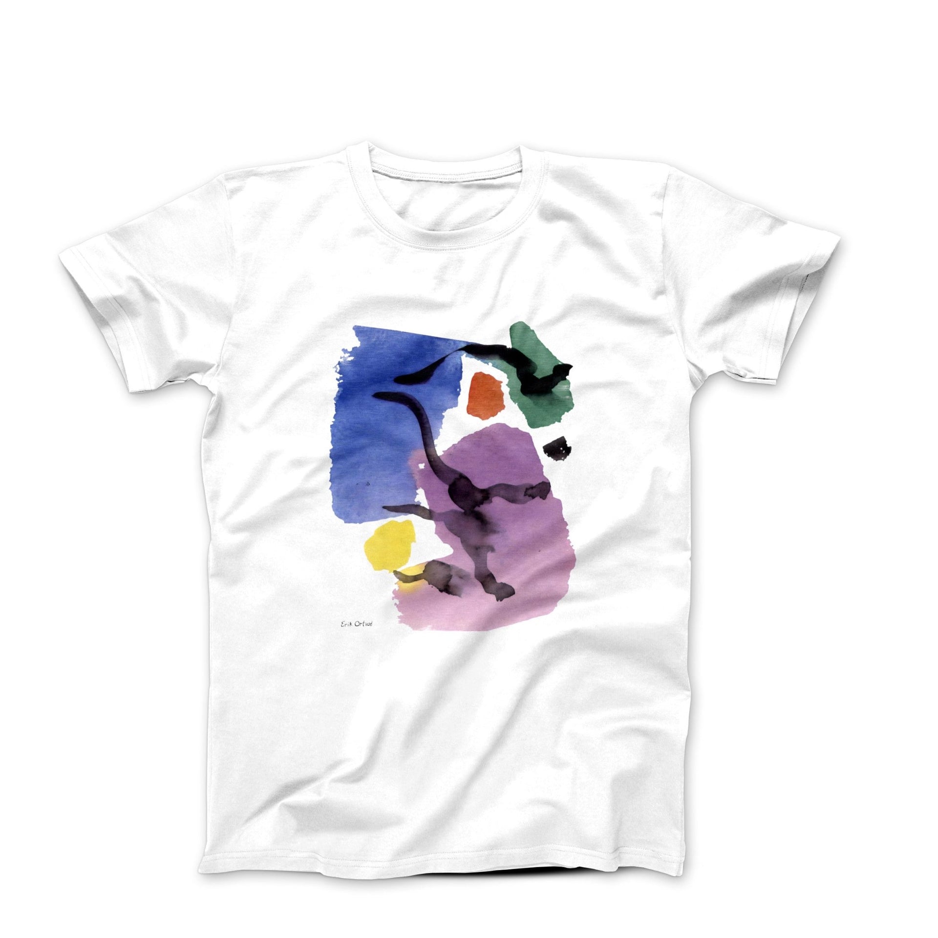 Erik Ortvad Watercolor Composition (1994) Art T-shirt - Clothing - Harvey Ltd