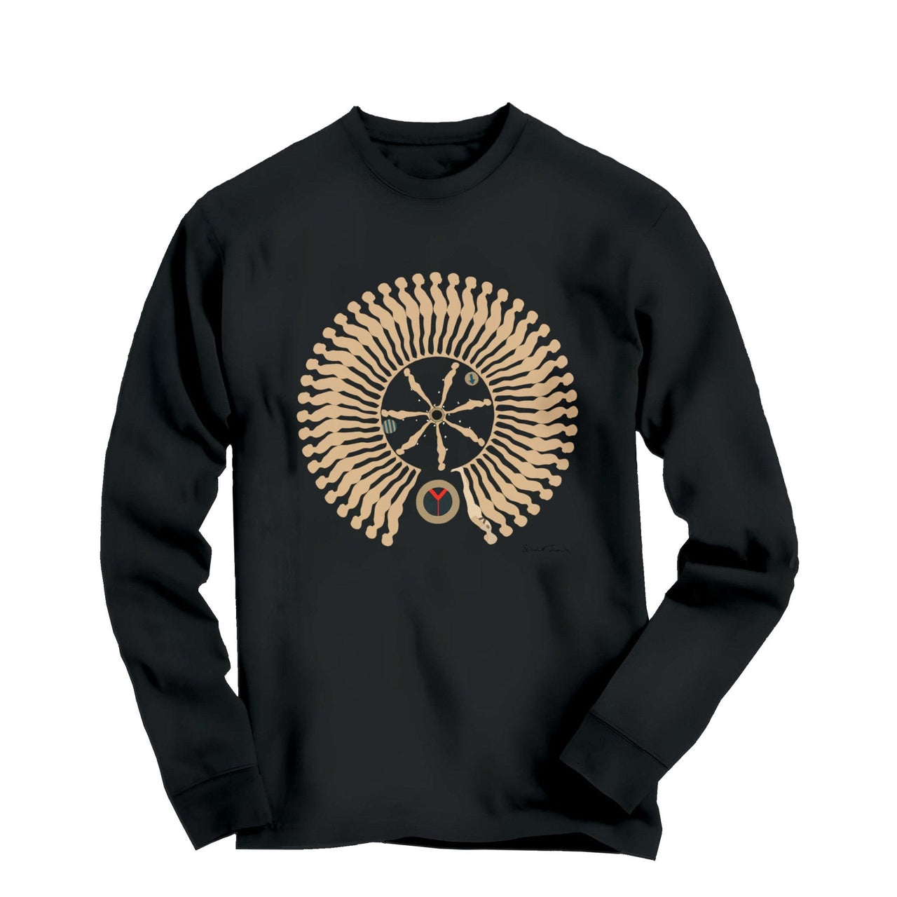 Ernest Trova Falling Man (1964) Artwork Long Sleeve Tee - Greatest Artists - Harvey Ltd