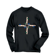 Ernest Trova Falling Man Pace (1972) Artwork Long Sleeve Tee - Greatest Artists - Harvey Ltd