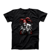 Evil Clown Digital Illustration T-shirt - Comics, Movies & Music - Harvey Ltd