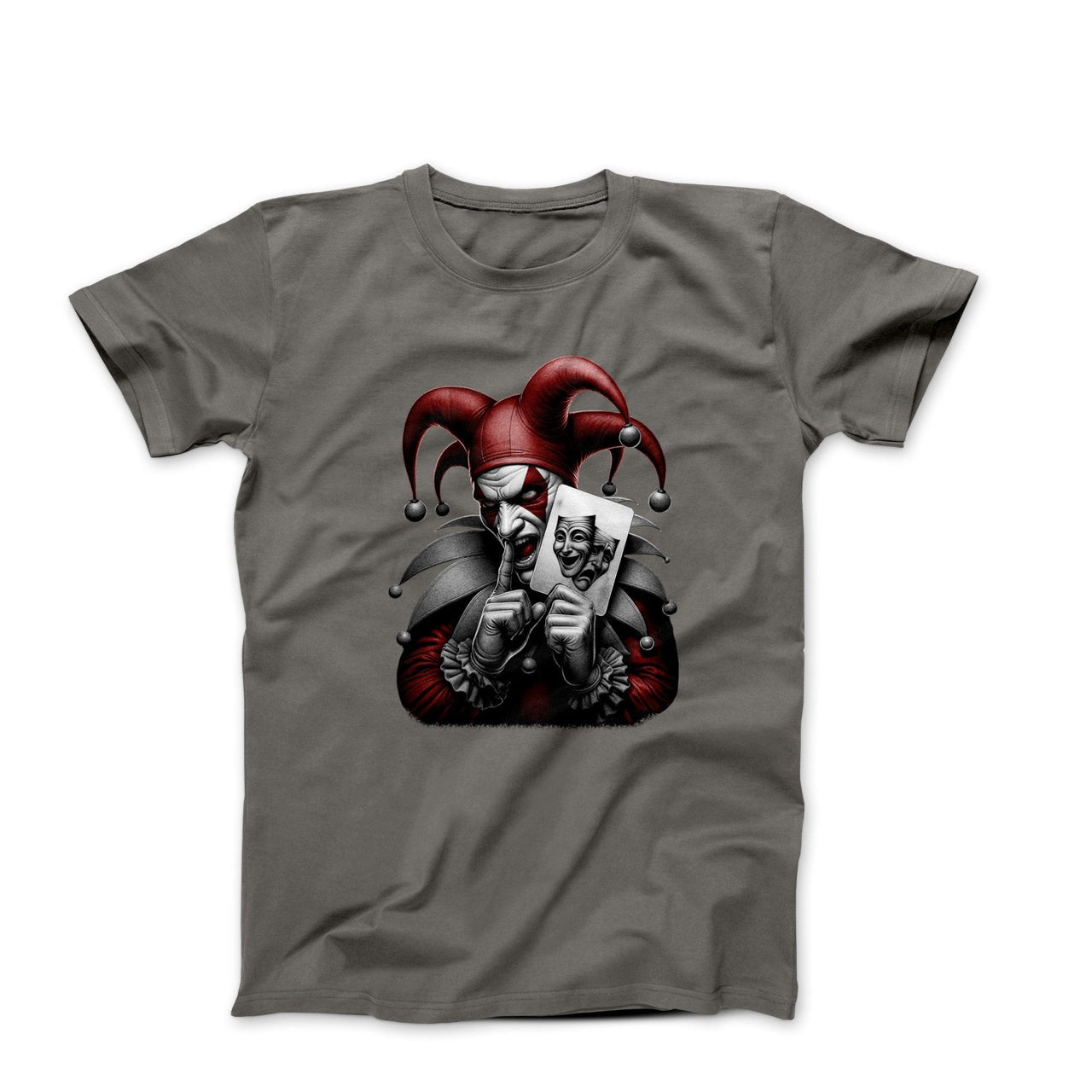 Evil Clown Digital Illustration T-shirt - Comics, Movies & Music - Harvey Ltd