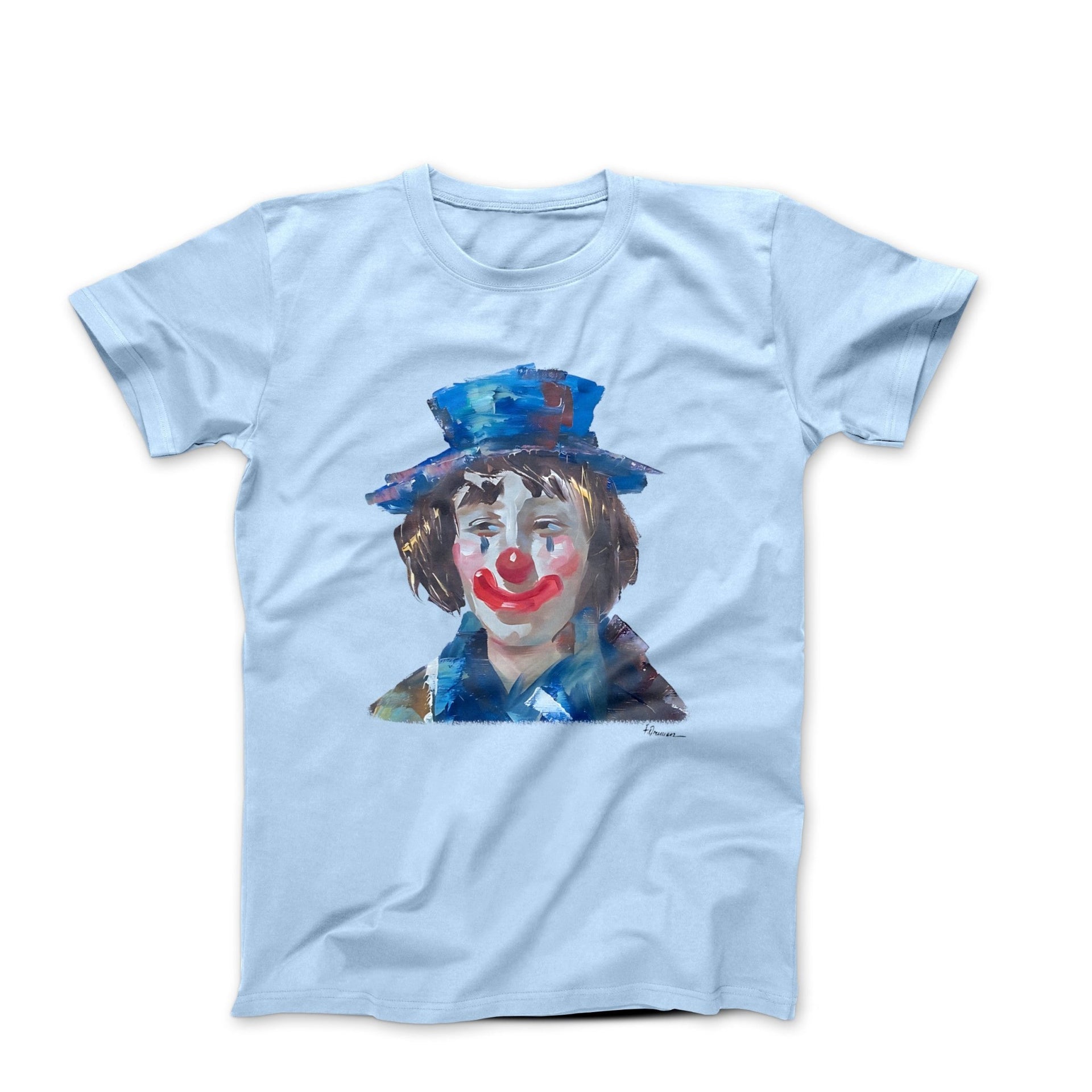 F. Dressen Abstract Clown (1981) Artwork T - shirt - Clothing - Harvey Ltd