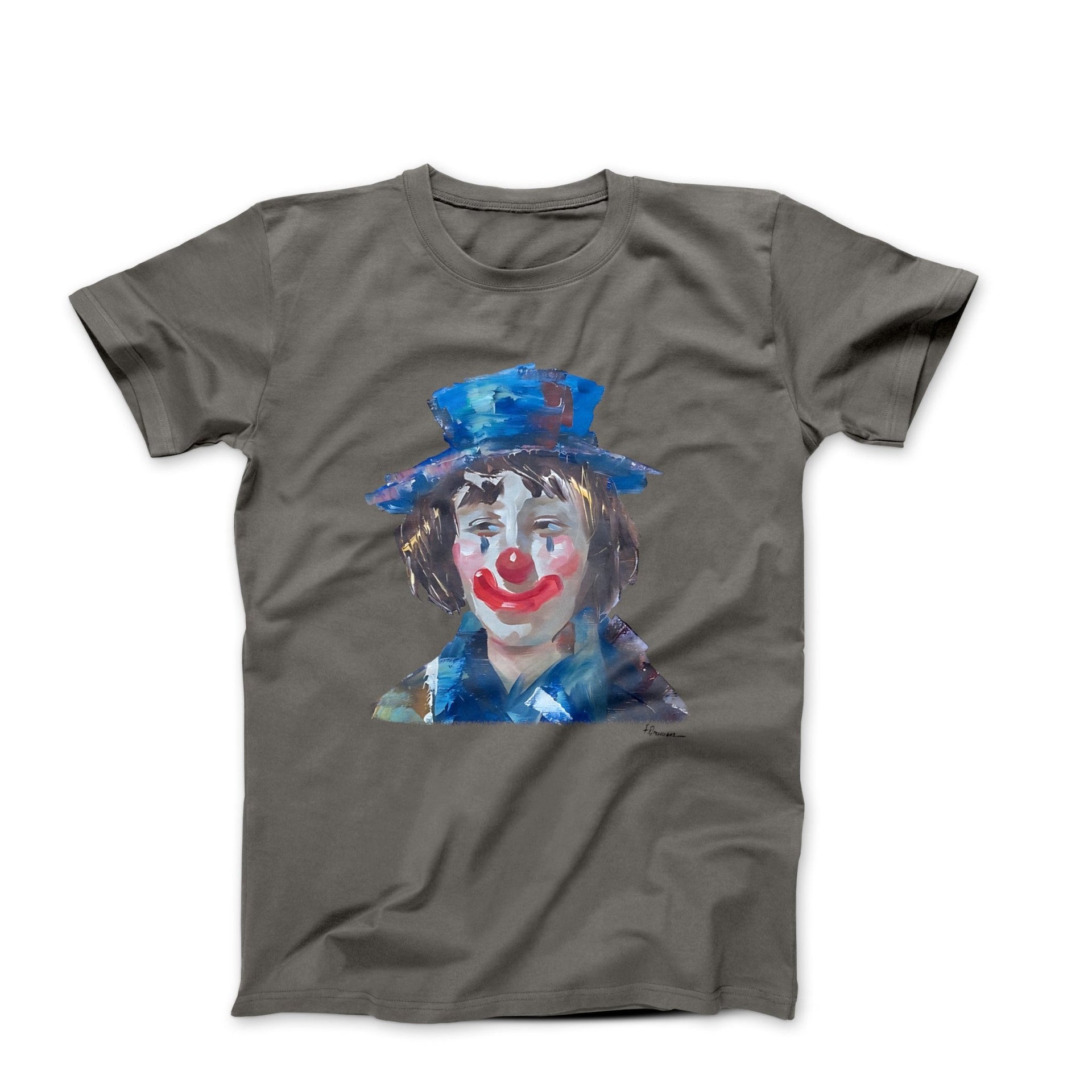 F. Dressen Abstract Clown (1981) Artwork T - shirt - Clothing - Harvey Ltd