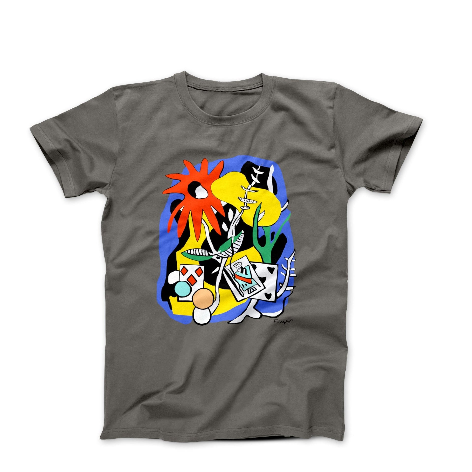 Fernand Léger Composition With King of Hearts (1949) Artwork T - shirt - Clothing - Harvey Ltd