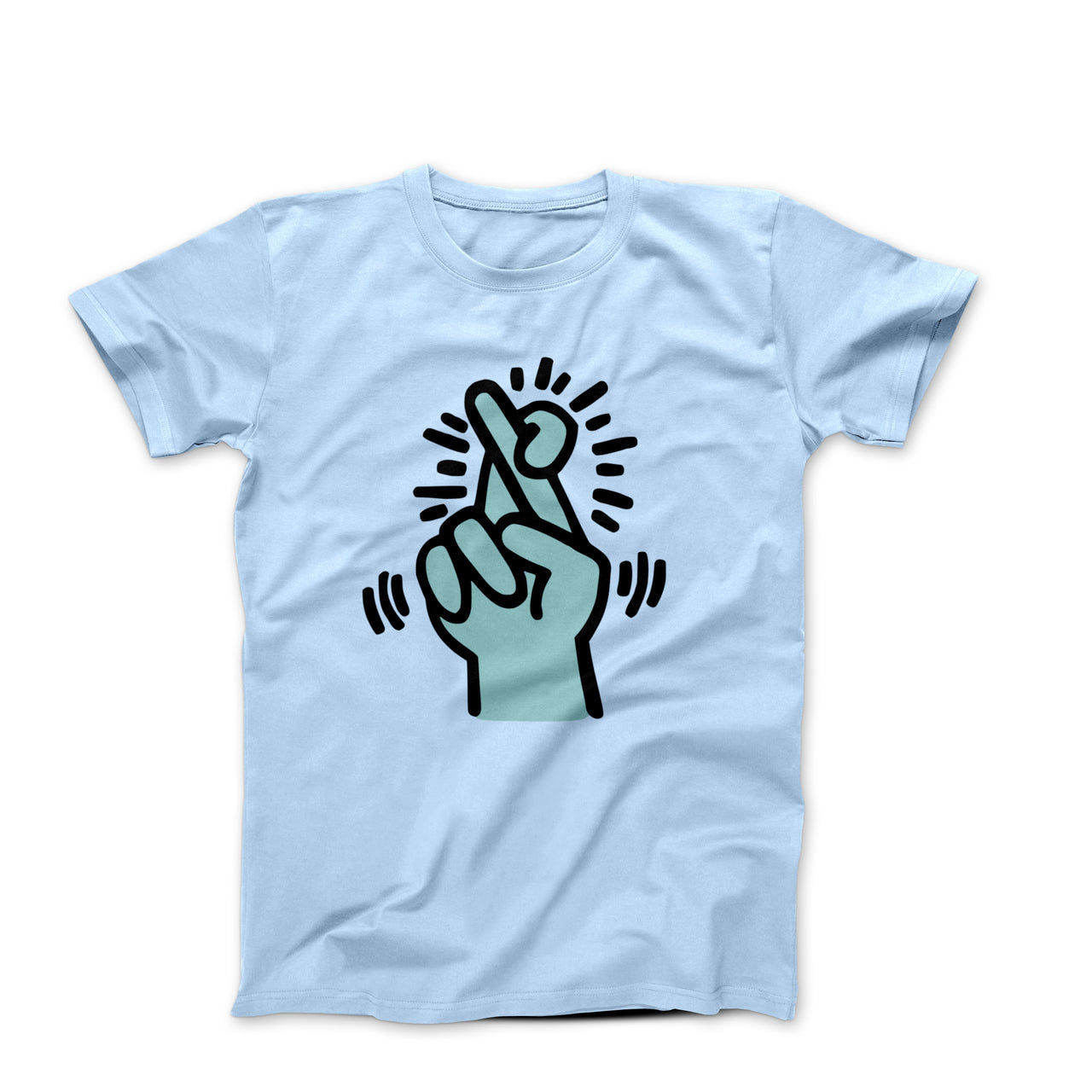 Crossed Fingers Pop Art T-shirt