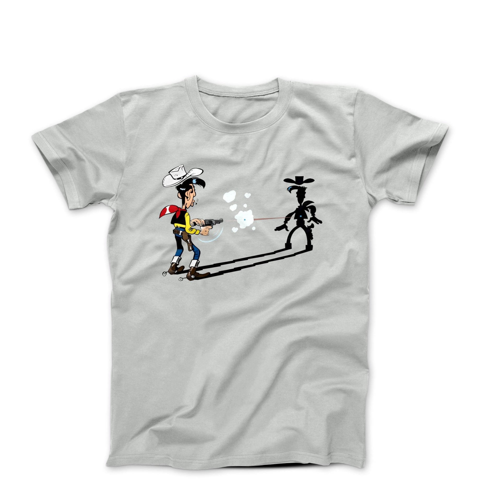 Fortunato Luciano (Lucky Luke) Comics Illustration T-shirt - Clothing - Harvey Ltd