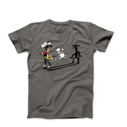 Fortunato Luciano (Lucky Luke) Comics Illustration T-shirt - Clothing - Harvey Ltd