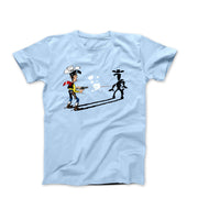 Fortunato Luciano (Lucky Luke) Comics Illustration T-shirt - Clothing - Harvey Ltd