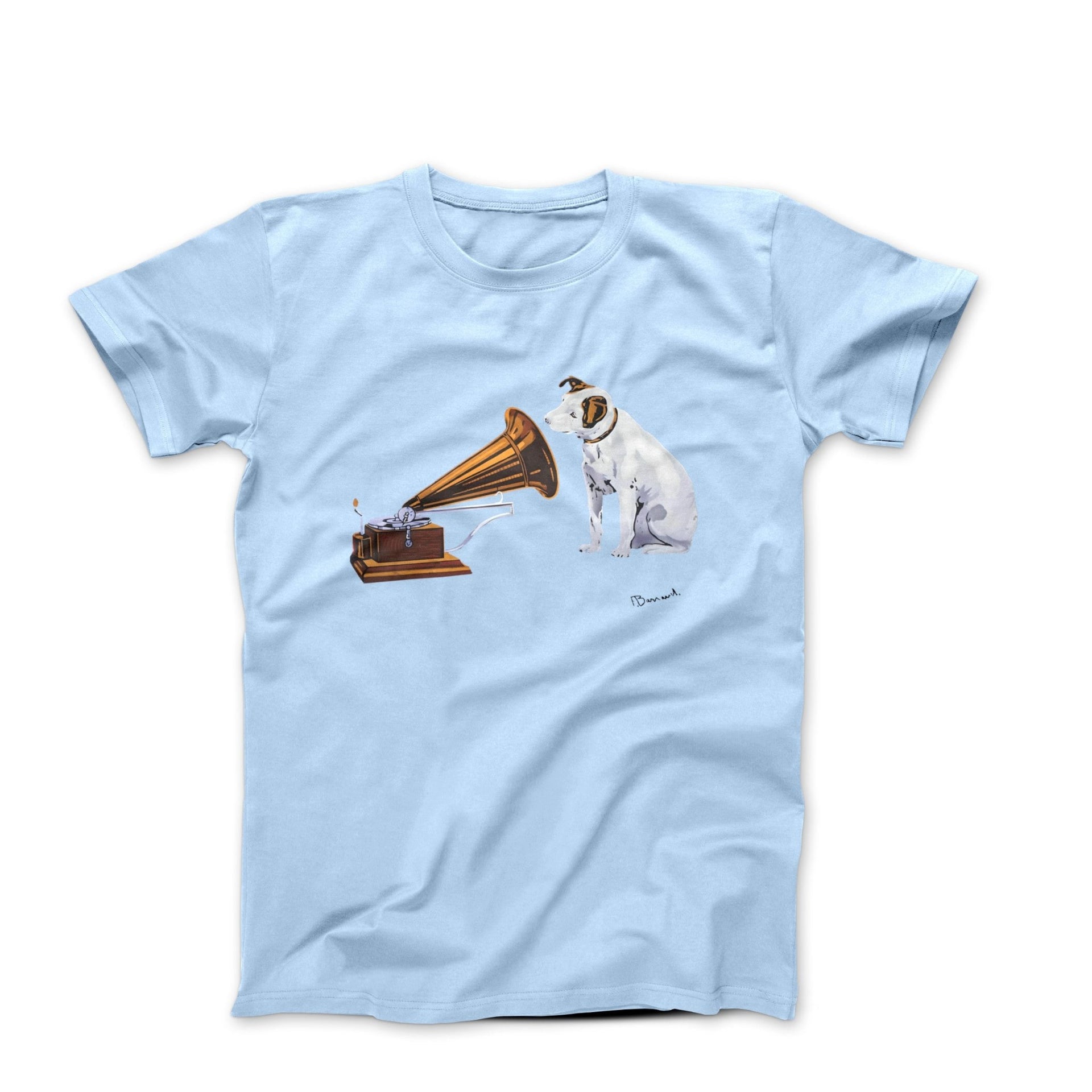 Francis Barraud His Master's Voice (1898) Artwork T - shirt - Clothing - Harvey Ltd