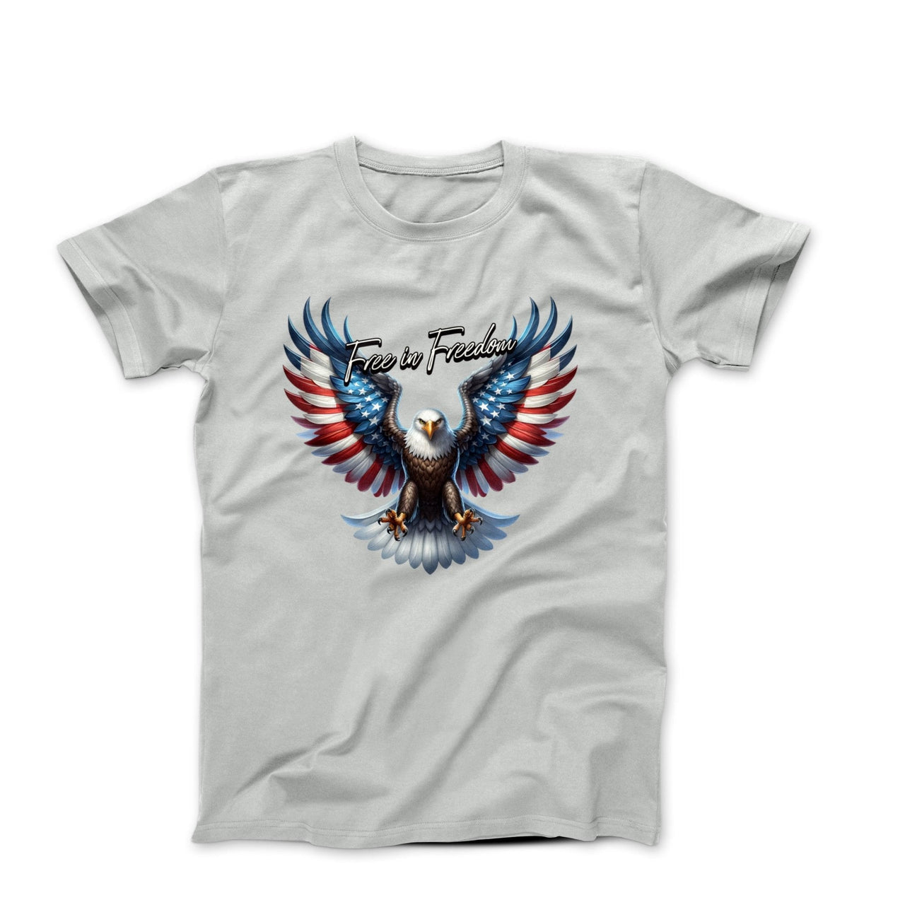 Free In Freedom Illustration T-shirt - Americana & Patriotic - Harvey Ltd