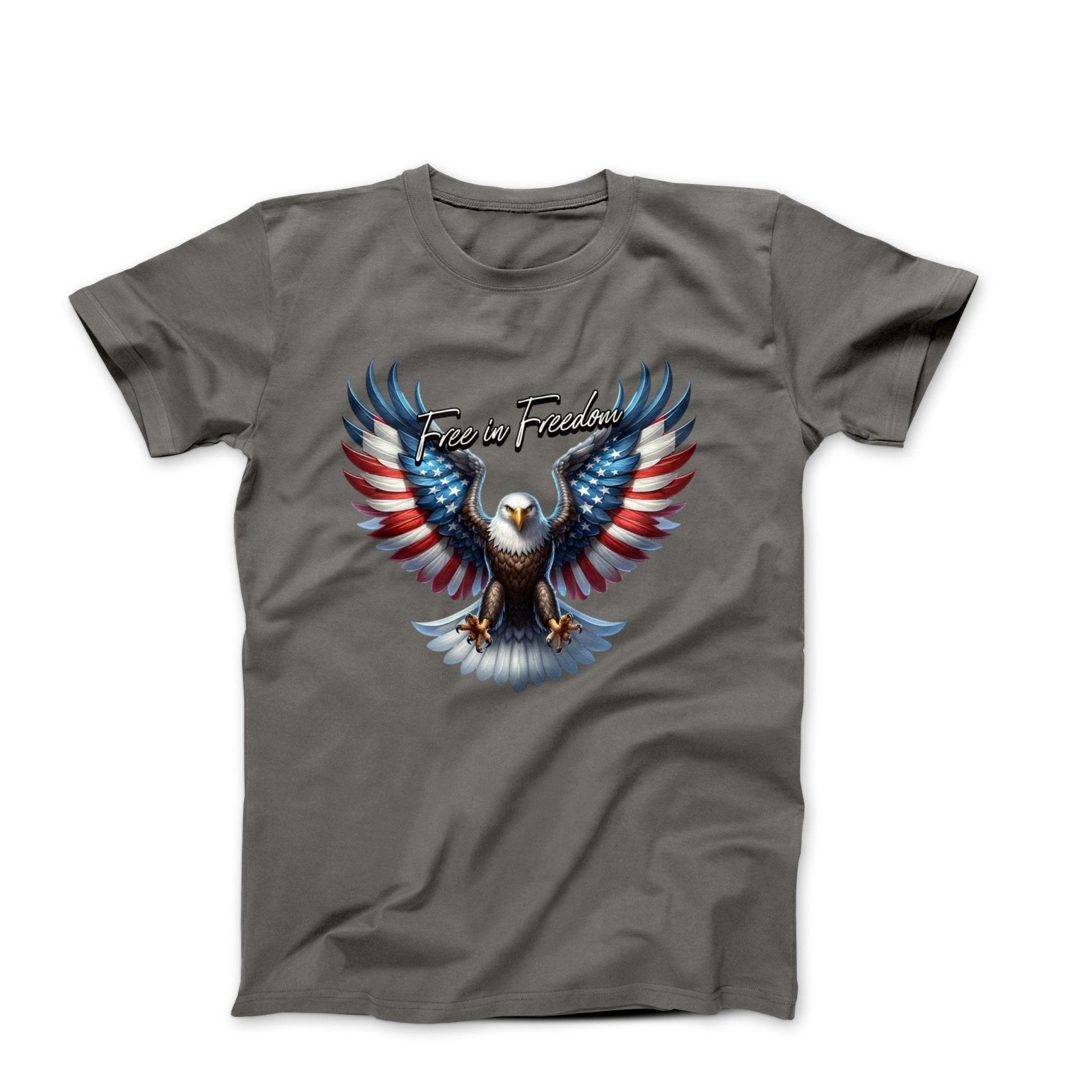 Free In Freedom Illustration T-shirt - Americana & Patriotic - Harvey Ltd
