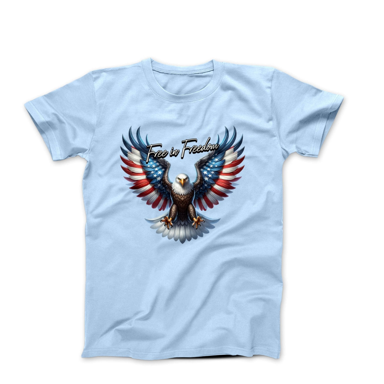 Free In Freedom Illustration T-shirt - Americana & Patriotic - Harvey Ltd