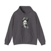Frida With Flowers Portrait Sketch Hoodie - Greatest Artists - Harvey Ltd