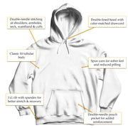 Frida With Flowers Portrait Sketch Hoodie - Greatest Artists - Harvey Ltd