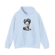 Frida With Flowers Portrait Sketch Hoodie - Greatest Artists - Harvey Ltd