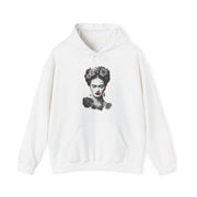 Frida With Flowers Portrait Sketch Hoodie - Greatest Artists - Harvey Ltd