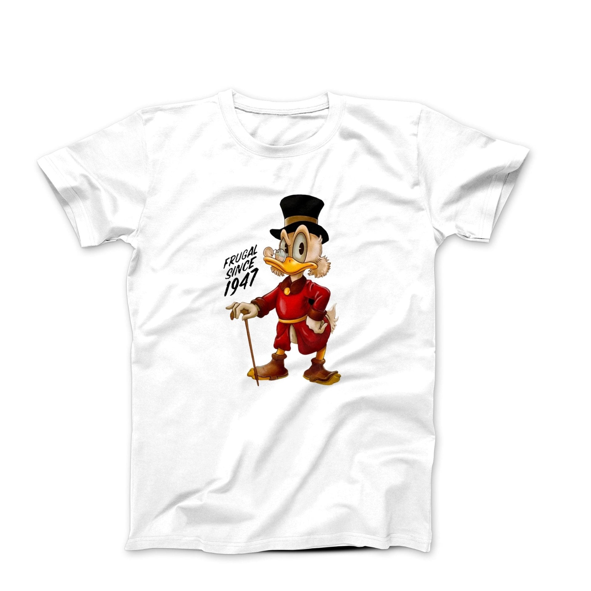 Frugal Scrooge McDuck Illustration T-shirt - Comics, Movies & Music - Harvey Ltd