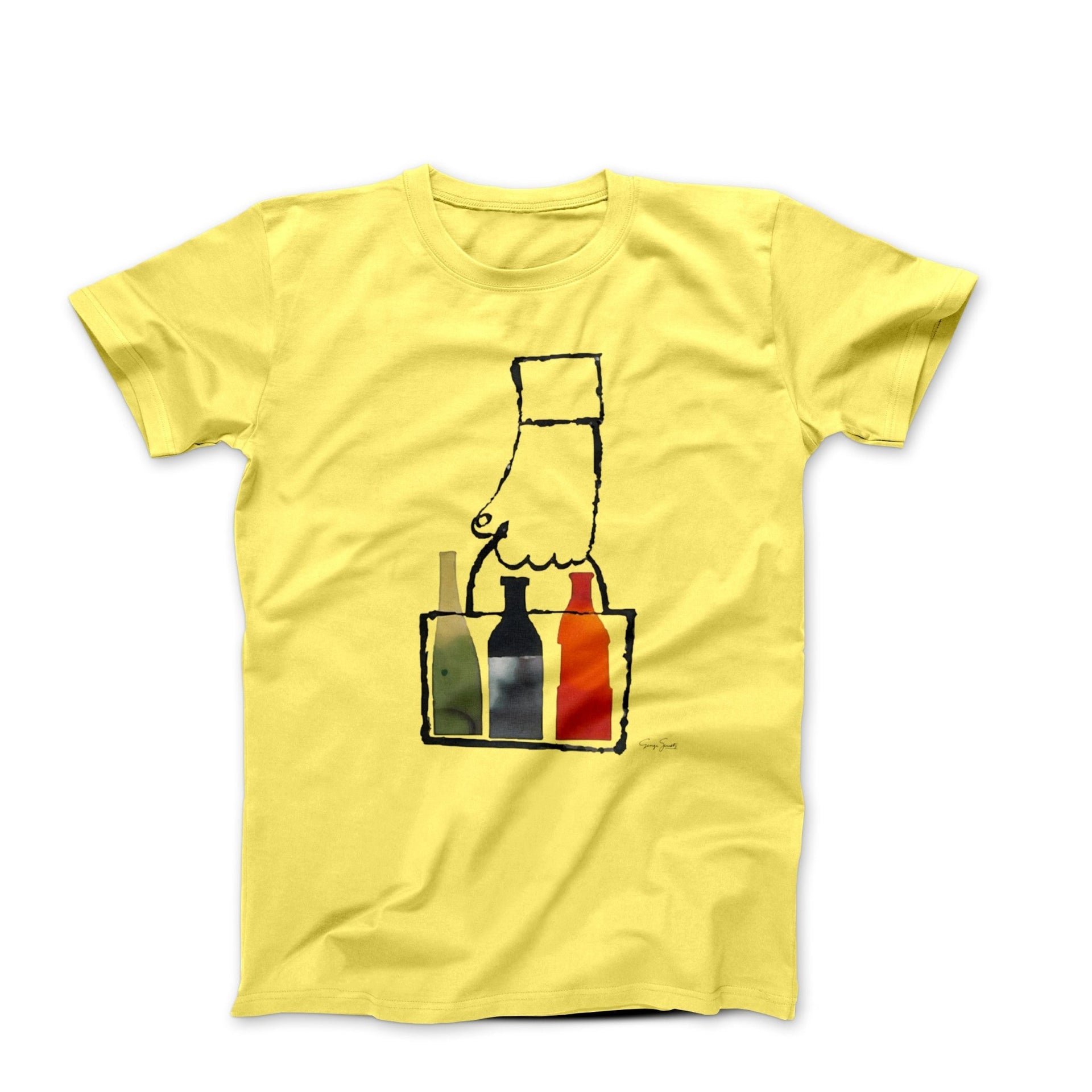 George Giusti Bottles (1960) Artwork T - shirt - Clothing - Harvey Ltd