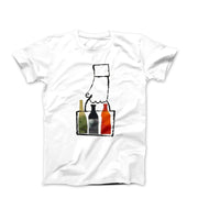 George Giusti Bottles (1960) Artwork T - shirt - Clothing - Harvey Ltd