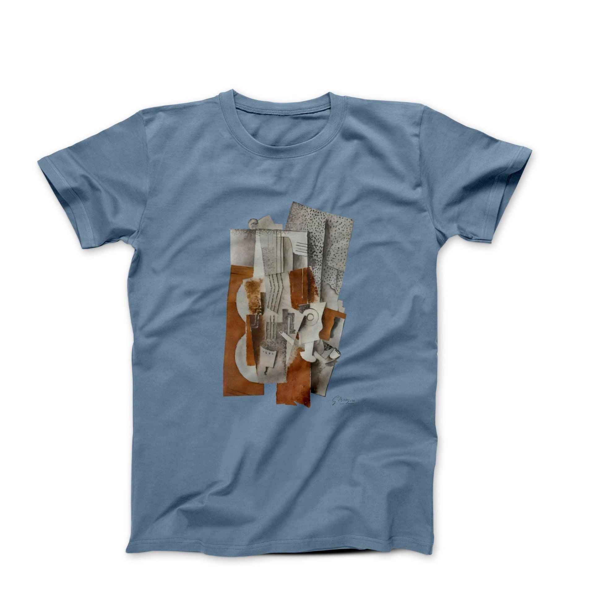 Georges Braque Still Life With A Violin (1914) Art T-shirt - Clothing - Harvey Ltd