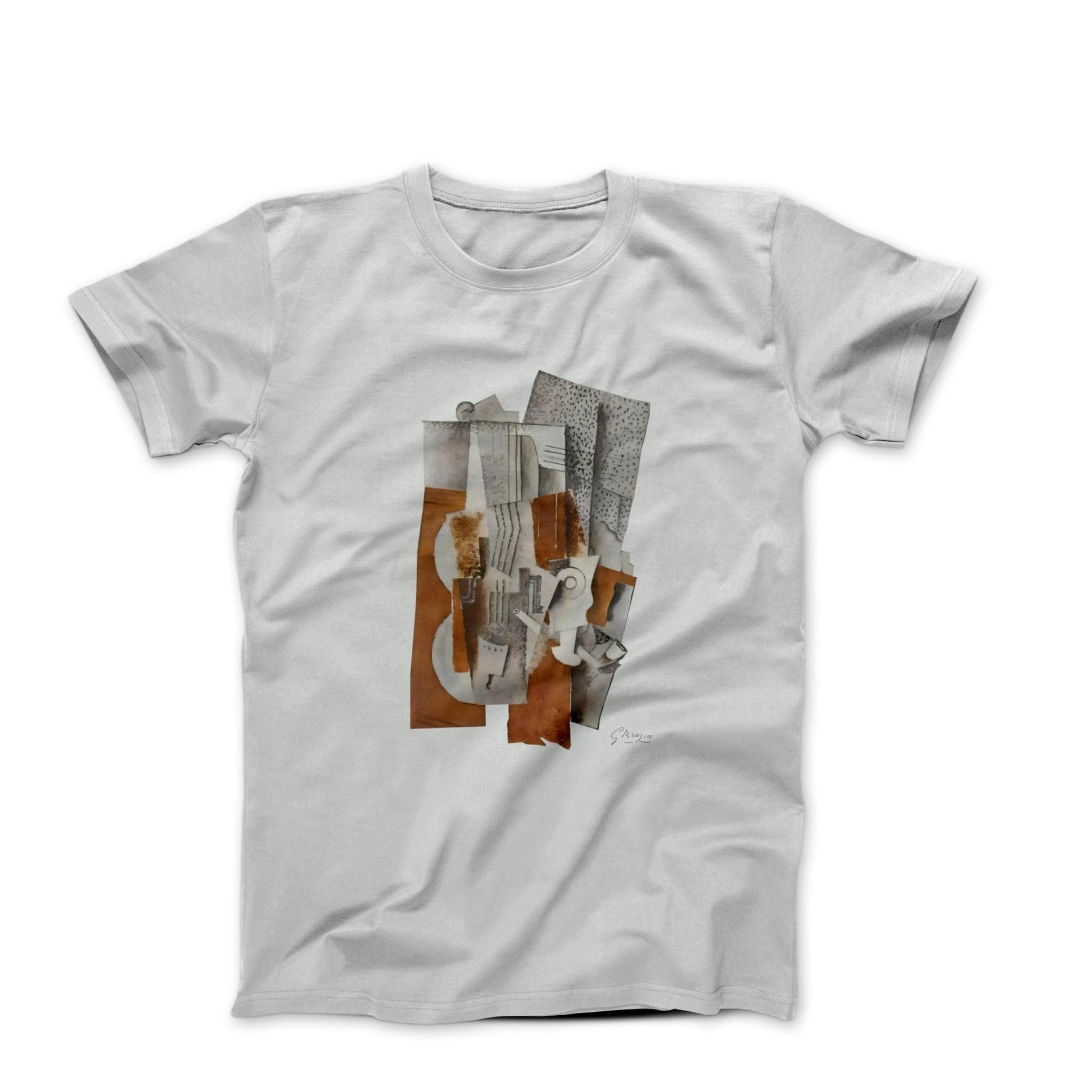 Georges Braque Still Life With A Violin (1914) Art T-shirt - Clothing - Harvey Ltd