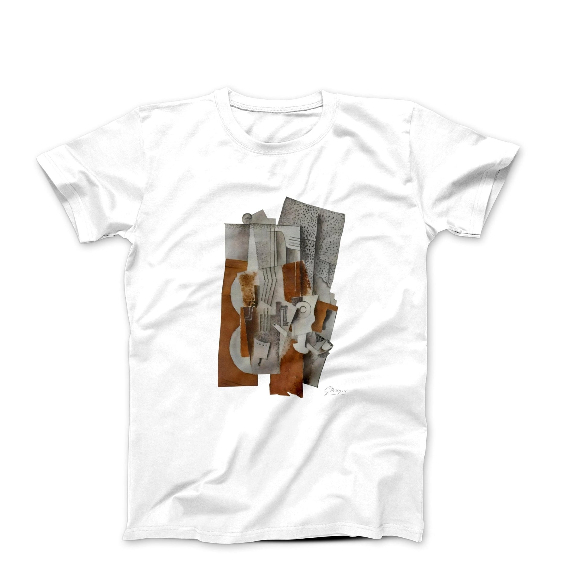 Georges Braque Still Life With A Violin (1914) Art T-shirt - Clothing - Harvey Ltd