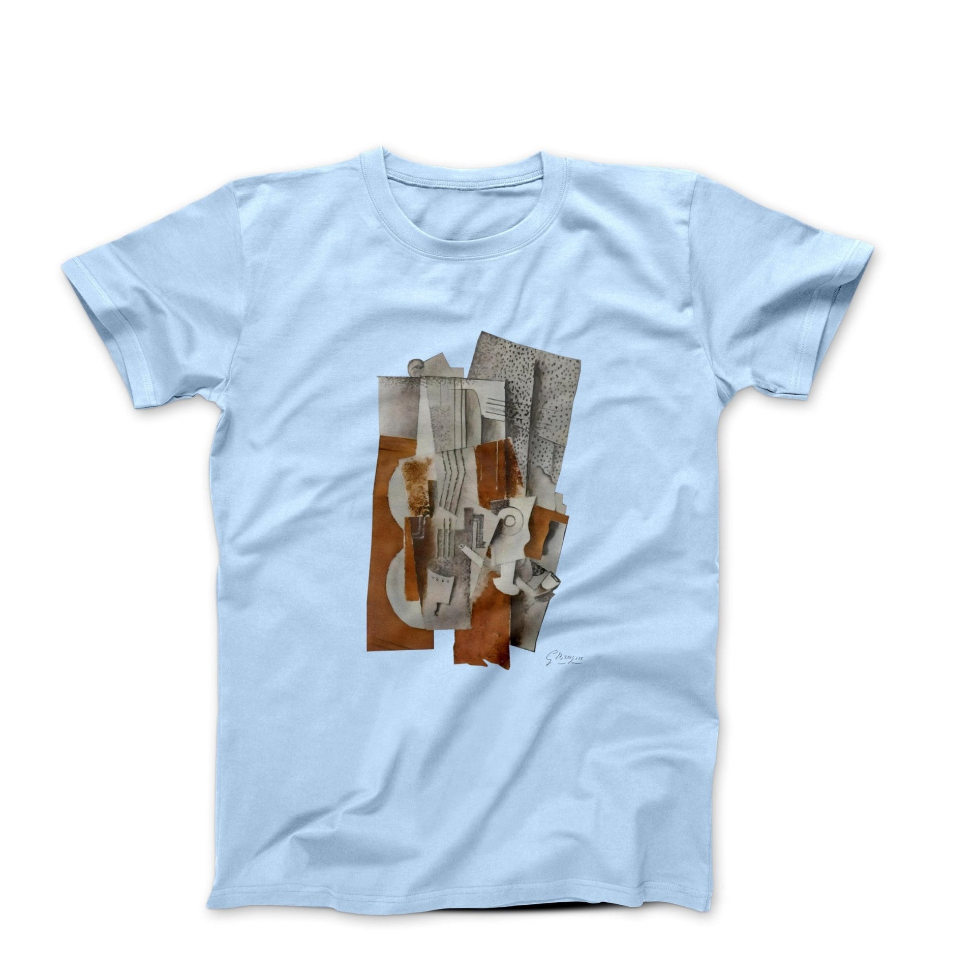 Georges Braque Still Life With A Violin (1914) Art T-shirt - Clothing - Harvey Ltd