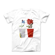 Gérard Gasiorowski Les Fleurs (Flowers) 1983 Artwork T-shirt - Clothing - Harvey Ltd