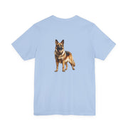 German Shepherd Front & Back Printed T-shirt - Pets & Animals - Harvey Ltd