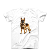 German Shepherd Illustration T-shirt - Pets & Animals - Harvey Ltd