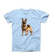 German Shepherd Illustration T-shirt - Pets & Animals - Harvey Ltd