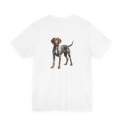 German Shorthaired Pointer Front & Back Printed T-shirt - Pets & Animals - Harvey Ltd