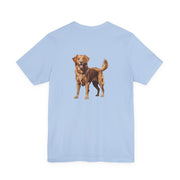 Golden Retriever Front & Back Printed T-shirt - Pets & Animals - Harvey Ltd