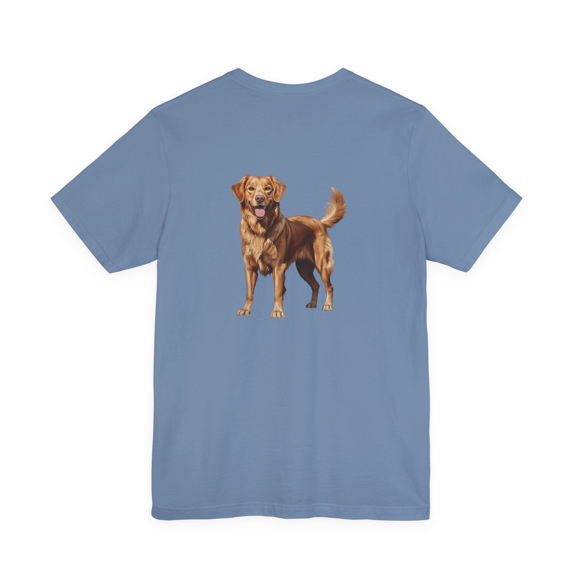 Golden Retriever Front & Back Printed T-shirt - Pets & Animals - Harvey Ltd