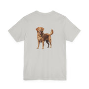Golden Retriever Front & Back Printed T-shirt - Pets & Animals - Harvey Ltd