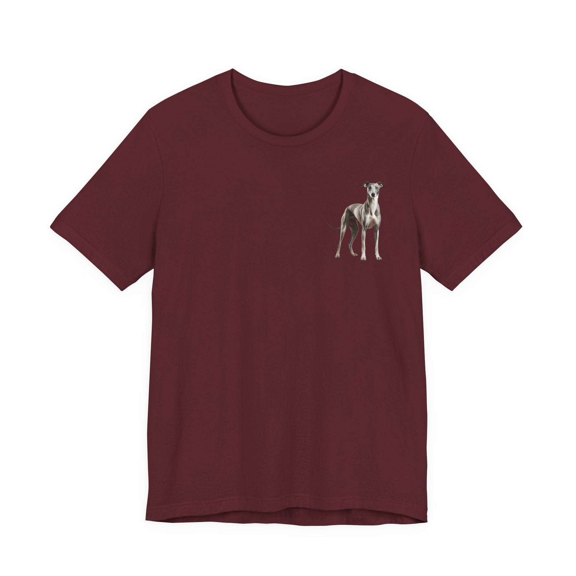 Greyhound Illustration Front & Back Printed T-shirt - Pets & Animals - Harvey Ltd